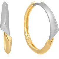 Ania Haie Oorbellen, Stoere liefde hoepel oorbellen, (925 zilver)