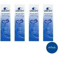 Unicare - Alles-in-één - 4 x 360ml - Lenzenvloeistof voor zachte contactlenzen - incl. 4 lenzendoosjes -