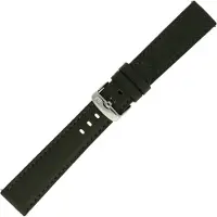 Morellato Zwart lederen waterdichte horlogeband - 22 mm