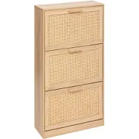 4Goodz Schoenenkast ubud 24x60x113 cm 3 lades voor 12 paar -