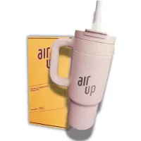 Air up Tumbler met Handvat - Creamy White - 890 ml - Thermosbeker - Thermosfles - Roestvrij Staal - Stainless Steel - RVS - Drinkfles - Fles - Waterfles - Inclusief 3 pods