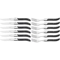 Blackwell Steakbestek Laguiole – Steakmessen & Steakvorken (Pakkahout)