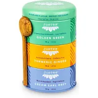 JusTea -Trio Assorted -Gemberthee - Groene Thee - Cream Earl Grey- Thee cadeau - Luxe designblik