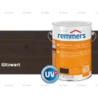 Remmers Long Life Houtbeits UV – gitzwart – 2,5 Liter – Duurzame houtbescherming met maximale UV-bescherming