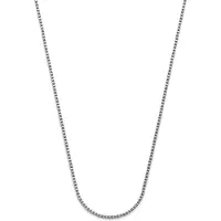 Frank 1967 7FN-0078 Box Chain Ketting – Zilverkleurig – Roestvrij Staal – 50+5 cm – Heren Ketting - Cadeau voor mannen