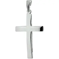 The Jewelry Collection hanger kruis zilver wit 1005031