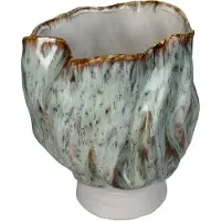 HD Collection Vase Stoneware Green 21x21x24cm