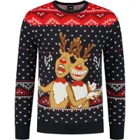 Haus Huberts Foute Kersttrui Singing Rudolphs - Volwassenen - Maat XL