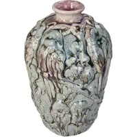 HD Collection Vase Birds Stoneware Multi 15x15x25cm