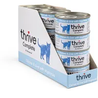 Thrive natvoeding voor de kat Kip met lever en groente 75 gr. - per 12 stuks