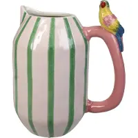 HD Collection Vase Parrot Stoneware Multi 18.5x12.5x22cm