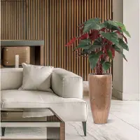 Maxifleur Kunstplanten Philodendron XL kunstplant Deluxe 120cm Burgundy
