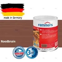 Remmers HK-Lazuur 3in1 Roodbruin 0,75L – Premium Houtbeschermingsbeits voor Buiten – Oplosmiddelhoudend – UV- & Vochtwerend – Impregneer, Grondlaag & Beits in Eén