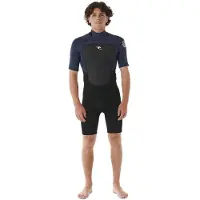 Rip Curl Omega Classic 2 Mm Spring Shorty Met Korte Mouwen En Rits Op De Rug