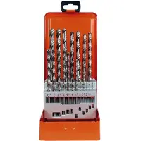 Projahn HSS-G metaalborenset – 19-delig – 1-10 mm (0,5 mm stappen) – Lange boren volgens DIN 340 – In metalen cassette