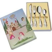 Present Memories - Kinderbestek - 4-delig Fairy Tales RVS