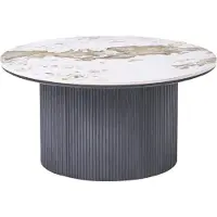 Beliani DORA - Salontafel - Zwart/Wit - Keramiek
