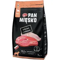 PAN MIĘSKO : Kalfs- en kalkoenvlees. XL – droogvoer voor honden – 9 kg