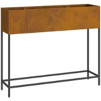 vidaXL Verhoogde Tuin Plantenbak Roestig 100 x 26 x 82 cm Cortenstaal