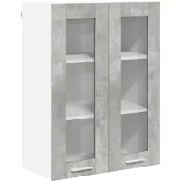 vidaXL Hangkast Beton Grijs 60 x 31 x 80 cm Bewerkt hout