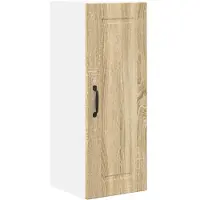 vidaXL Wandkast PORTO Sonoma Eik 30 x 31 x 80 cm Bewerkt hout