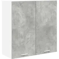 vidaXL Hangkast Beton Grijs 80 x 31 x 80 cm Bewerkt hout