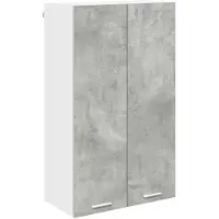 vidaXL Hangkast Beton Grijs 60 x 31 x 100 cm Bewerkt hout