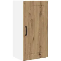 vidaXL Wandkast PORTO Artisan Eiken 40 x 31 x 80 cm Bewerkt hout