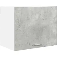 vidaXL Hangkast Beton Grijs en Wit 50 x 31 x 40 cm Bewerkt hout