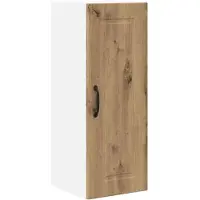 vidaXL Wandkast PORTO Artisan Eiken 30 x 31 x 80 cm Bewerkt hout