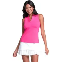 Lucky in Love Chi Chi Tank Sleeveless T-shirt Roze M Vrouw