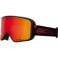 Giro - Skibrillen - Method Black Red Stacked Vivid Ember/Infrared voor Heren van Wol - Zwart