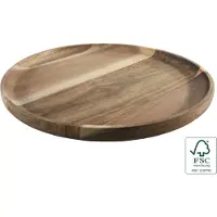 Intratuin Serveerplank Duo Bruin Acacia D 35 H 2 Cm