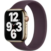 Apple Siliconen solobandje voor de Watch | 44/45/46/49 mm - Maat 11 - Dark Cherry