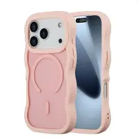 Selencia Wavy Backcover met MagSafe voor de Apple iPhone 17 Pro - Soft Pink