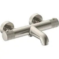 Boss & Wessing Thermostatische badkraan bws sensa thermostatisch opbouw knoppen geborsteld rvs