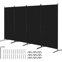 Vevor Room Divider 4 Panelen Scherm 3464 x 1840 x 520 mm