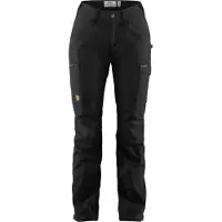 Fjällräven - Women's Kaipak Trousers Curved - Trekkingbroek 42 - Fixed Length, zwart