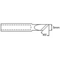 Velleman soldeerstift - 45° premium beitelvorm - 5 mm (Reserveonderdeel), Soldeer accessoires