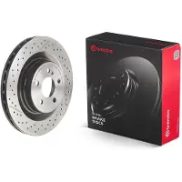 Brembo Remschijf 09A32611 achter, geventileerd, sleuf, sterk gecarboniseerd, 1 Stuk