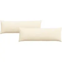 vidaXL Zitkussens 2 pcs Crème 120 x 40 cm Corduroy stof