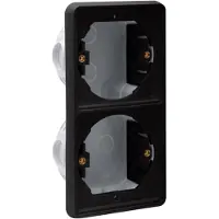 Niko Hydro Wd Inbouwkader 2V Verticaal Zwart