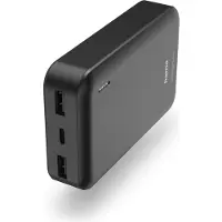 Hama Powerbank - Pocket - 10000mAh - 10W - 2x USB-A, 1x USB-C - Antraciet