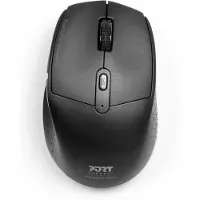 Port Designs Port Connect - Draadloze Muis - Oplaadbaar - 2400 DPI - Links en Rechtshandig - Zwart