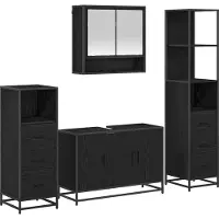 vidaXL Badkamermeubel Set 3 st Artisan Eiken 35 x 37,5 x 166 cm