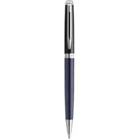 Waterman Hémisphère Balpen | Zwarte en Blauwe lak met palladium-gecoate afwerkingen | medium punt | met Geschenkdoos