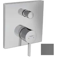 Hansgrohe Finoris - Inbouwkraan voor 2 apparaten, geborsteld zwart chroom 76415340