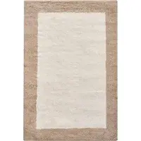 Beliani KABRI - Badmat - Beige/Bruin - 60 x 90 cm - Katoen