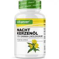 Vit4ever - Teunisbloemolie - 180 capsules - Hooggedoseerd met 2000 mg per dagelijkse dosis - Premium: 10% gamma-linoleenzuur GLA, met natuurlijke vitamine E & koudgeperst - Laboratorium getest