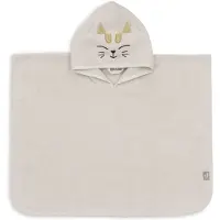 Jollein Badjas 'Diego Dog/Charlie Cat' sand / sepia / zwart